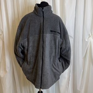 NWT Reversible Black puffer/Grey water repellent jacket, size XL